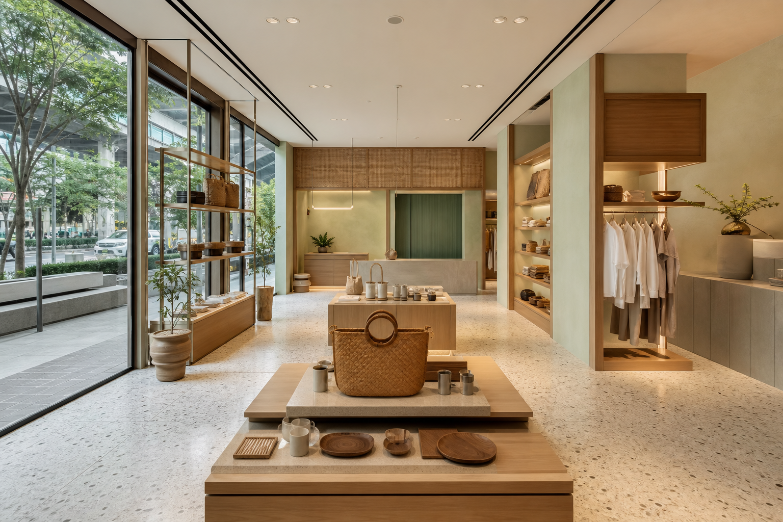 ภายในร้านค้าไลฟ์สไตล์ร่วมสมัยในกรุงเทพฯ